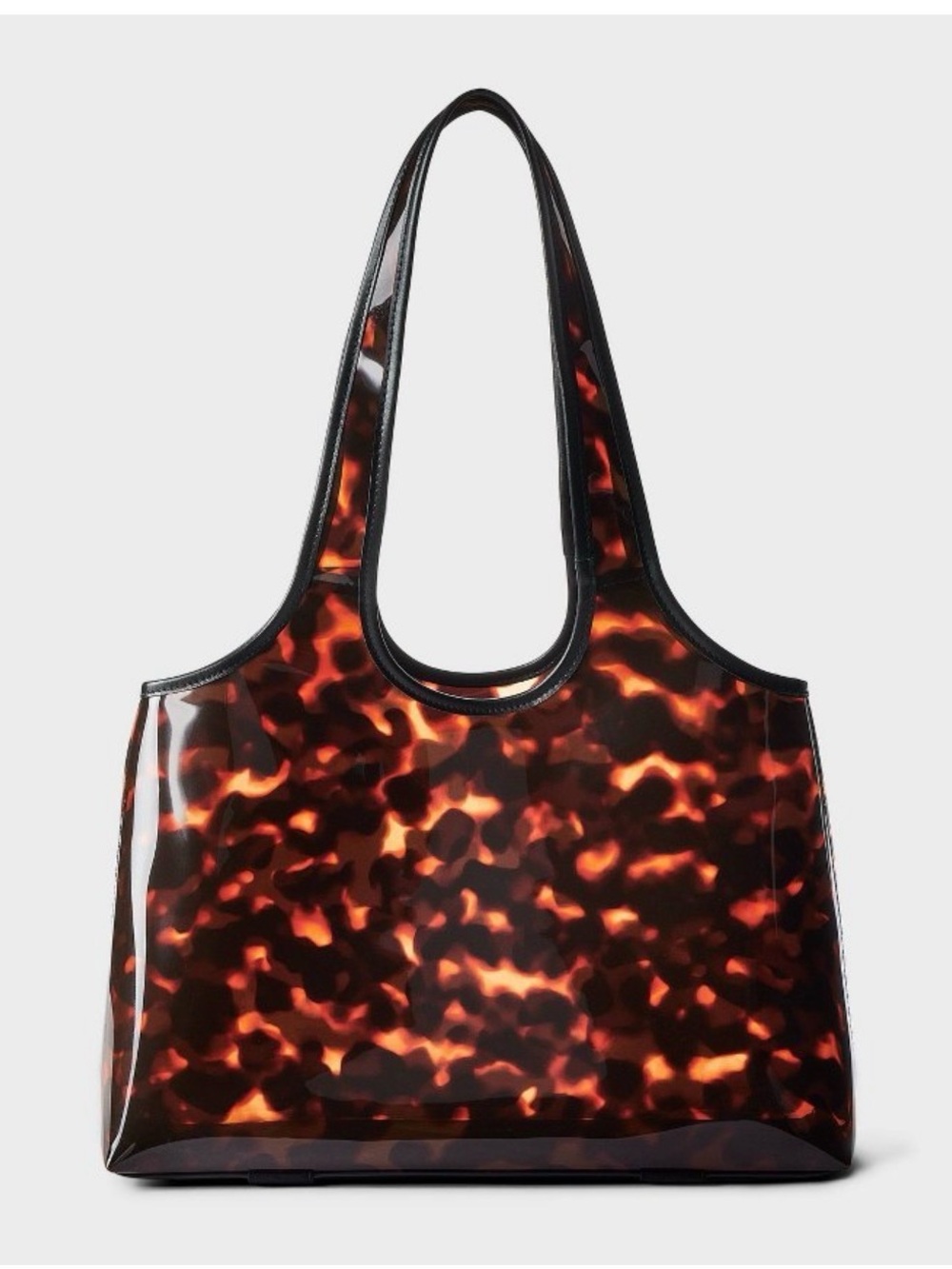 Target Tortoiseshell Clear Tote - Brown and Black